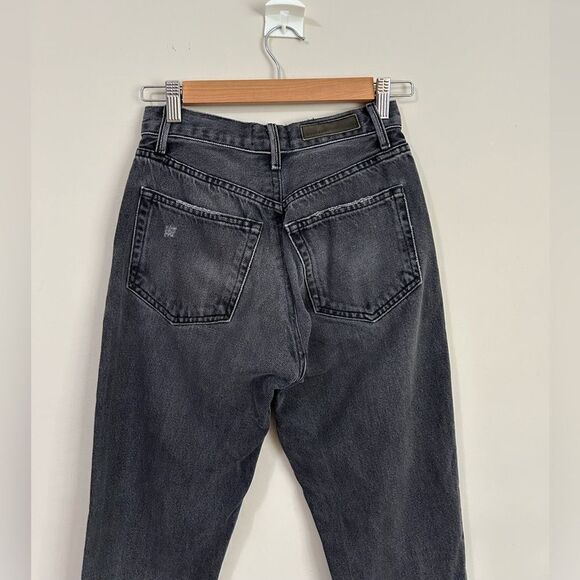 GRLFRND Karolina Black High Rise Straight Crop Ripped Jeans in Wild Thing - Picture 11 of 16